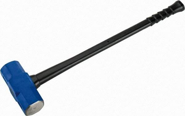 NUPLA - 20 Lb Head, 32" Long Soft Steel Safety Sledge Hammer - Steel Head, 2-3/4" Face Diam, 8-5/8" Long Head, Fiberglass Handle - Americas Industrial Supply