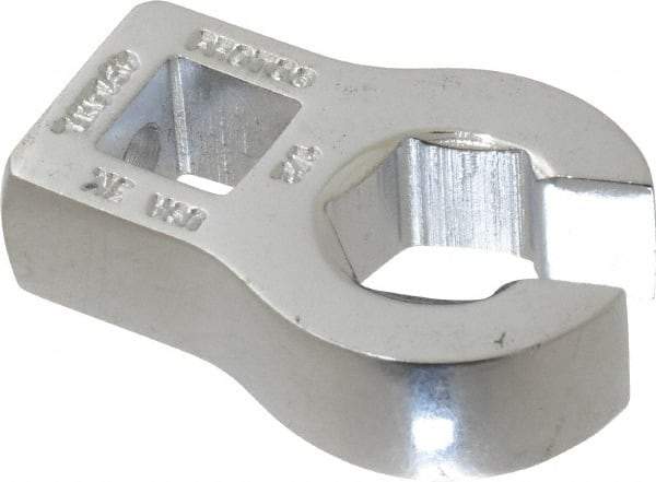 Proto - 1/2" 6 Point 3/8" Drive Chrome Flare Nut Crowfoot Wrench - 1-3/32" Head Diam x 1/4" Head Thickness, 1.63" OAL - Americas Industrial Supply