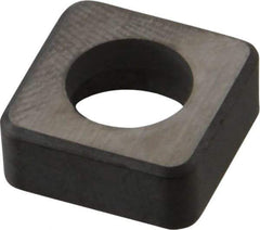 Kennametal - 1/2" Inscribed Circle, Square Turning Shim for Indexables - Ceramic, 0.187" Thick, Negative Rake - Americas Industrial Supply