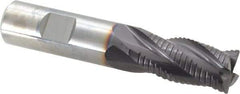 Guhring - 3/4" Diam, Fine Pitch, 1-1/2" LOC, 4 Flute Solid Carbide Roughing Square End Mill - FIREX Finish, 4" OAL, 3/4" Shank Diam, Single End, Centercutting - Americas Industrial Supply