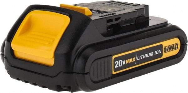 DeWALT - 20 Volt Lithium-Ion Power Tool Battery - 1.5 Ahr Capacity, 1/2 hr Charge Time, Series 20V Max - Americas Industrial Supply