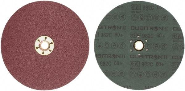 3M - 7" Diam 5/8-11 Threaded Hole 60 Grit Fiber Disc - Medium Grade, Ceramic, 8,600 Max RPM, Series 982C - Americas Industrial Supply