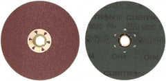3M - 5" Diam 5/8-11 Threaded Hole 60 Grit Fiber Disc - Medium Grade, Ceramic, 12,000 Max RPM, Series 982C - Americas Industrial Supply