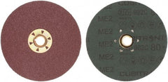 3M - 5" Diam 5/8-11 Threaded Hole 80 Grit Fiber Disc - Medium Grade, Ceramic, 12,000 Max RPM, Series 982C - Americas Industrial Supply
