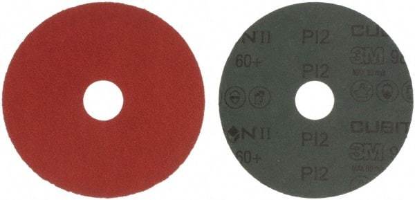 3M - 4-1/2" Diam 7/8" Hole 60 Grit Fiber Disc - Medium Grade, Ceramic, 13,300 Max RPM, Series 987C - Americas Industrial Supply