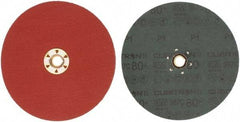 3M - 7" Diam 5/8-11 Threaded Hole 80 Grit Fiber Disc - Medium Grade, Ceramic, 8,600 Max RPM, Series 987C - Americas Industrial Supply
