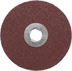 3M - 5" Diam 5/8-11 Threaded Hole 60 Grit Fiber Disc - Medium Grade, Ceramic, 12,000 Max RPM, Series 982C - Americas Industrial Supply
