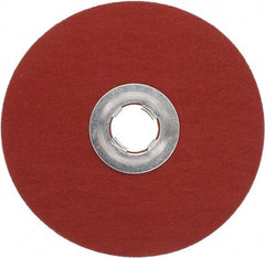 3M - 5" Diam 5/8-11 Threaded Hole 80 Grit Fiber Disc - Medium Grade, Ceramic, 12,000 Max RPM, Series 987C - Americas Industrial Supply