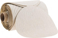 3M - 5" Diam, 150 Grit Aluminum Oxide Adhesive PSA Disc - Very Fine Grade, White, C Weighted Backing, Flexible, 12,000 Max RPM, Use with Random Orbital Sanders - Americas Industrial Supply