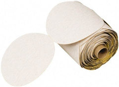 3M - 6" Diam, 240 Grit FEPA, Aluminum Oxide Adhesive PSA Disc - White, C Weighted Backing, Flexible, 12,000 Max RPM - Americas Industrial Supply