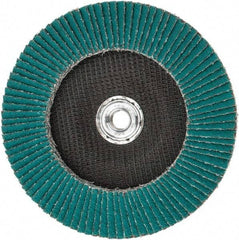 3M - 36 Grit, 7" Disc Diam, 5/8-11 Center Hole, Type 29 Zirconia Alumina Flap Disc - 8,600 Max RPM, Cloth Backing, Arbor Attaching System, Coated - Americas Industrial Supply