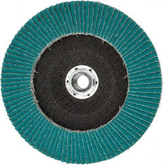 3M - 40 Grit, 7" Disc Diam, 5/8-11 Center Hole, Type 29 Zirconia Alumina Flap Disc - 8,600 Max RPM, Cloth Backing, Arbor Attaching System, Coated - Americas Industrial Supply