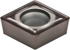 Kennametal - CCMT32.52 MW Grade KCU10 Carbide Turning Insert - AlTiN Finish, 80° Diamond, 3/8" Inscr Circle, 5/32" Thick, 1/32" Corner Radius - Americas Industrial Supply
