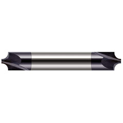 Harvey Tool - Corner Rounding End Mills; Material: Solid Carbide ; Single or Double End: Double ; Radius (Inch): 1/8 ; Radius (Decimal Inch): 0.1250 ; Mill Diameter (Inch): 3/8 ; Mill Diameter (Decimal Inch): 0.3750 - Exact Industrial Supply