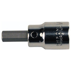 Hex Inch Bit Socket 3/8″ Square Drive with 1/4″ Replaceable Hex Bit 1/8″ × 42 mm Overall Length - Americas Industrial Supply