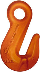 CM - Chain Grade 100, 35,300 Lbs. Load Limit Eye Cradle Grab Hook - 0.88 Inch Hook Throat, 6-1/4 Inch Reach, 1.44 Inch Eye Inside Diameter, 3/4 Inch Chain Diameter, 9.01 Inch Overall Length, 0.88 Inch Eye Thickness - Americas Industrial Supply
