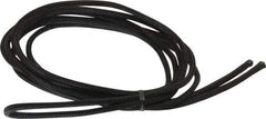 Techflex - Black Braided Cable Sleeve - 10' Coil Length, -103 to 257°F - Americas Industrial Supply