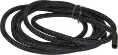 Techflex - Black Braided Cable Sleeve - 10' Coil Length, -103 to 257°F - Americas Industrial Supply