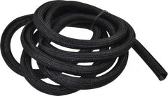 Techflex - Black Braided Cable Sleeve - 10' Coil Length, -103 to 257°F - Americas Industrial Supply