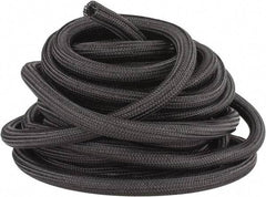 Techflex - Black Braided Cable Sleeve - 50' Coil Length, -103 to 257°F - Americas Industrial Supply