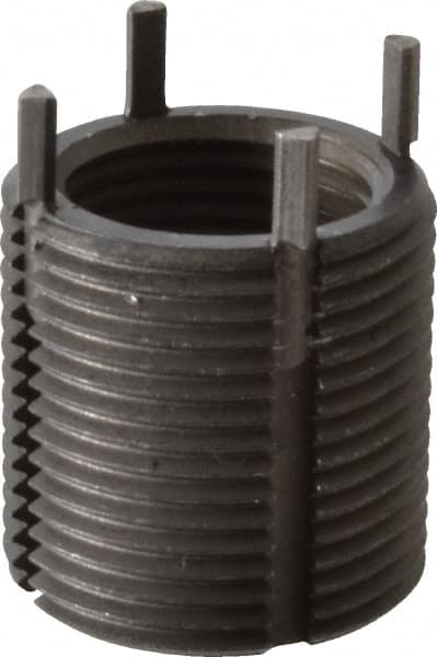 Recoil - M18x1.50 Internal, M24x1.50 External, 24mm Insert Length, Heavy Duty Keylocking Thread Inserts - Carbon Steel, Zinc Phosphate Finish, Grade C1215 - Americas Industrial Supply