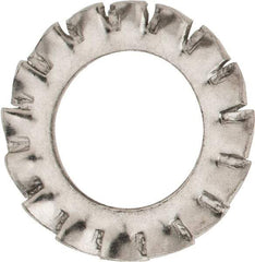 Value Collection - M10 Screw, 10.5mm ID, Stainless Steel External Tooth Lock Washer - 18mm OD, Uncoated, Grade 316 & Austenitic A4 - Americas Industrial Supply