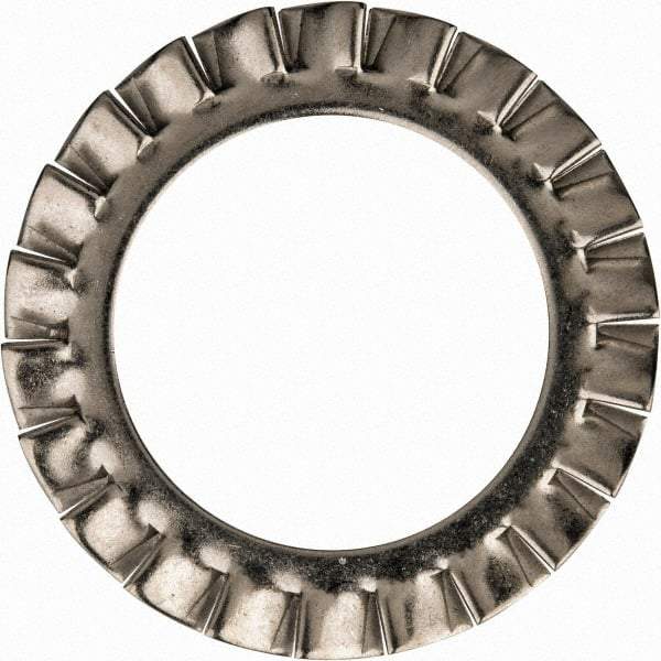 Value Collection - M30 Screw, 31mm ID, Stainless Steel External Tooth Lock Washer - 48mm OD, Uncoated, Grade 316 & Austenitic A4 - Americas Industrial Supply