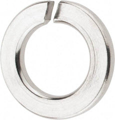 Value Collection - M10, 10.2mm ID, 18.1mm OD, 2.2mm Thick Split Lock Washer - 316 Austenitic Grade A4 Stainless Steel, Uncoated, 10.2mm Min ID, 10.7mm Max ID, 18.1mm Max OD - Americas Industrial Supply