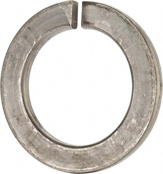 Value Collection - M48, 49mm ID, 75mm OD, 7mm Thick Split Lock Washer - 316 Austenitic Grade A4 Stainless Steel, Uncoated, 49mm Min ID, 50.5mm Max ID, 75mm Max OD - Americas Industrial Supply