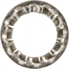 Value Collection - M12 Screw, 13mm ID, Stainless Steel Internal Tooth Lock Washer - 20.5mm OD, Uncoated, Grade 316 & Austenitic A4 - Americas Industrial Supply