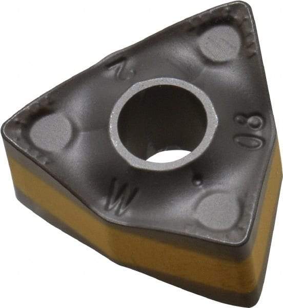 Iscar - WNMX452 HTW Grade IC8250 Carbide Turning Insert - TiCN/Al2O3 Finish, 80° Trigon, 1/2" Inscr Circle, 0.2669 Thick, 1/32" Corner Radius - Americas Industrial Supply