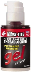 Vibra-Tite - 35 mL Bottle, Red, High Strength Gel Threadlocker - Series 135, 24 hr Full Cure Time, Hand Tool, Heat Removal - Americas Industrial Supply