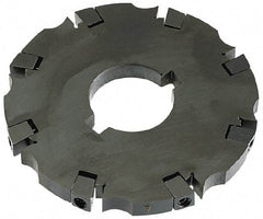 APT - Arbor Hole Connection, 0.53" Cutting Width, 1-7/8" Depth of Cut, 6" Cutter Diam, 1-1/2" Hole Diam, 12 Tooth Indexable Slotting Cutter - SM61 Toolholder, CTA 2 Insert - Americas Industrial Supply