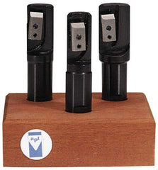 APT - 2 to 3" Cutting Diam, R8 Shank, Indexable Tridex End Mill Set - EM Carbide Toolholder, Series Tri-Dex - Americas Industrial Supply