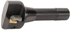 APT - 3" Cutting Diam, 3/4" Shank Diam, TPG 32 Insert, Indexable Fly Cutter - KT Toolholder, 90° Cutting Angle, Positive Rake, Weldon Flat, Series Uno-Dex - Americas Industrial Supply