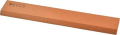 Made in USA - 6" Long x 1" Wide x 1/4" Thick, Aluminum Oxide Sharpening Stone - Rectangle, Fine Grade - Americas Industrial Supply