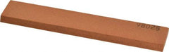 Made in USA - 5" Long x 1" Wide x 3/16" Thick, Aluminum Oxide Sharpening Stone - Rectangle, Fine Grade - Americas Industrial Supply
