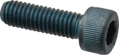 Metric Blue - M6x1.00 Metric Coarse Hex Socket Drive, Socket Cap Screw - Grade 12.9 Alloy Steel, Metric Blue Finish, Fully Threaded, 20mm Length Under Head - Americas Industrial Supply