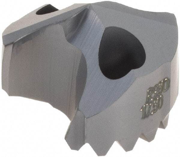 DORMER - Series R950, 17.5mm Diam 140° Replaceable Drill Tip - Carbide, TiAlN Finish, Through Coolant - Americas Industrial Supply