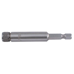 Screw Cap Bit Holder with O-Ring 1/4″ Stainless Steel & Non Magnetic For Insert Bits 2.4″ Oal - Americas Industrial Supply