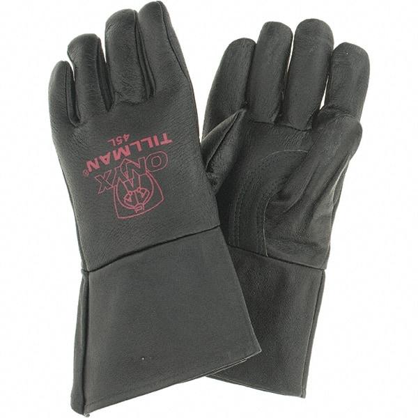 TILLMAN - Welder's & Heat Protective Gloves - CTN LINE LRG BLK 1/PR TOP GRAIN PIGSKIN MIG GLV - Americas Industrial Supply