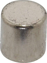 Mag-Mate - 3/8" Diam x 3/8" High Neodymium Rare Earth Magnet - 5.7 Lb Max Capacity, 200°F Max, Nickel Plated - Americas Industrial Supply