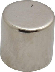 Mag-Mate - 1/2" Diam x 1/2" High Neodymium Rare Earth Magnet - 11.2 Lb Max Capacity, 200°F Max, Nickel Plated - Americas Industrial Supply