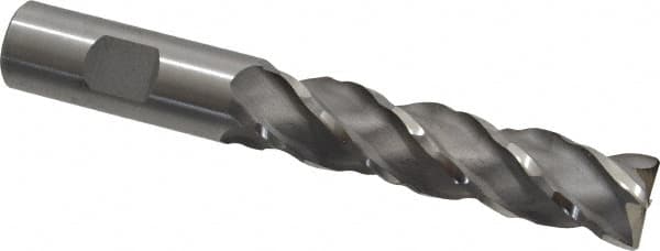 Minicut International - 3/4", 3" LOC, 3/4" Shank Diam, 5-1/4" OAL, 4 Flute, Powdered Metal Square End Mill - Americas Industrial Supply