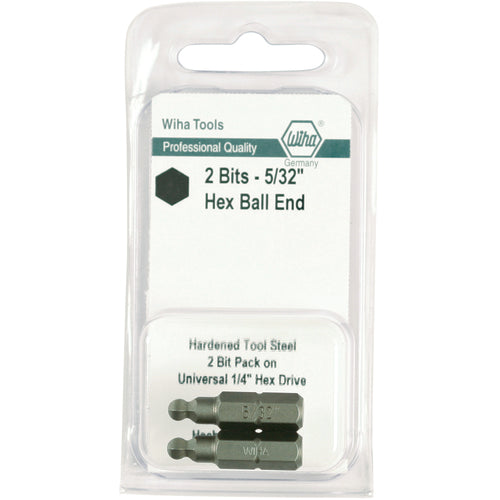 Ball End Hex Inch Insert Bit 3/32″ × 25mm (2 Bit Pack) - Americas Industrial Supply
