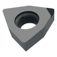 Walter - WCMW521 Grade WCB50 CBN Boring Insert - Uncoated, Trigon, 5/8" Inscr Circle, 1/8" Thick, 1/64" Corner Radius - Americas Industrial Supply