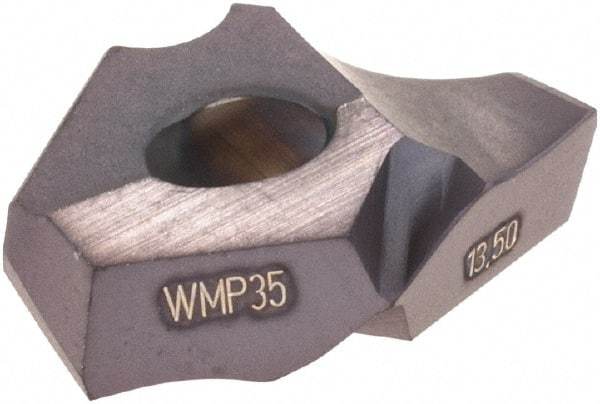 Walter - Series P6003, 17/32" Diam Grade WMP35 Replaceable Drill Tip - Carbide, TiAlN Finish - Americas Industrial Supply