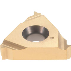 Walter - NTS-IR16 Internal Right Hand 16 UN Laydown Threading Insert - Grade WXP20, TiN Coated Carbide, 9.53mm Inscribed Circle - Americas Industrial Supply