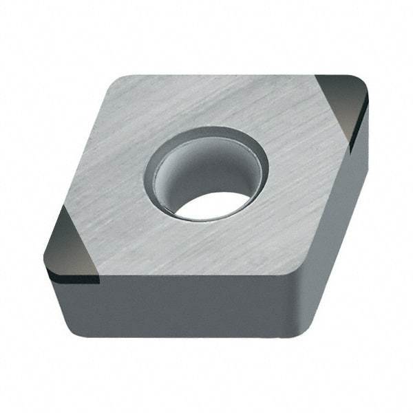 Walter - CCMW32.51 Grade WCB30 CBN Turning Insert - Uncoated, 80° Diamond, 3/8" Inscr Circle, 5/32" Thick, 1/64" Corner Radius - Americas Industrial Supply