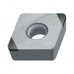 Walter - CCMW32.51 Grade WCB30 CBN Turning Insert - Uncoated, 80° Diamond, 3/8" Inscr Circle, 5/32" Thick, 1/64" Corner Radius - Americas Industrial Supply